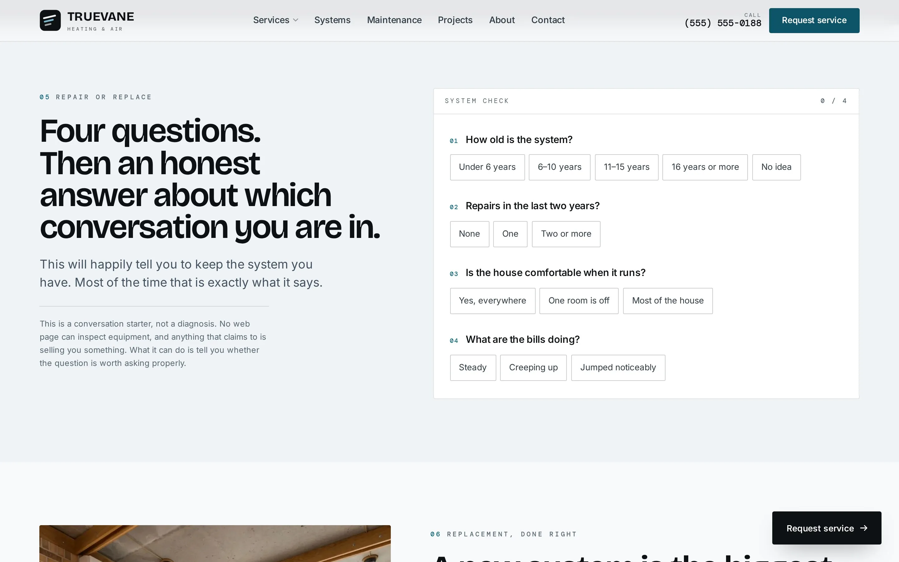 The repair-or-replace tool — four questions, honestly scored